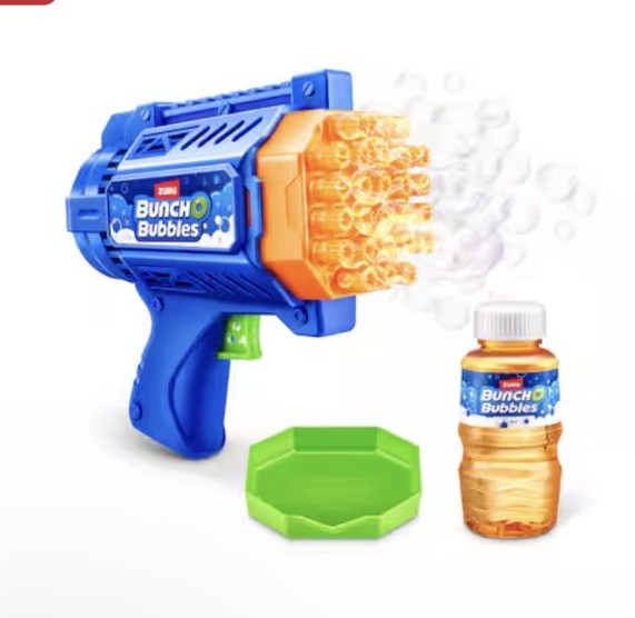 ZURU MOTORIZED BUBBLE BLASTER 2 PACK AUTOMATIC BUBBLE MACHINE 11361 - BLUE