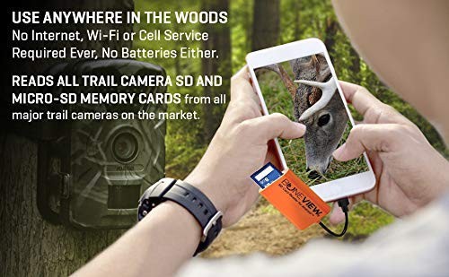 SD Card Reader for Android - Type C USB Trail Camera Viewer, Deer Hunting