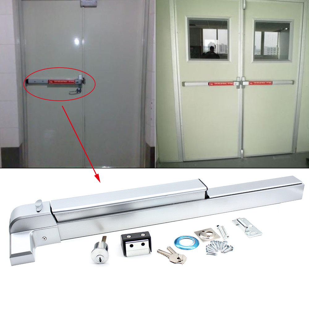 Door Push Bar Exit Panic Device lock Emergency Hardware Latches Commercial Grade