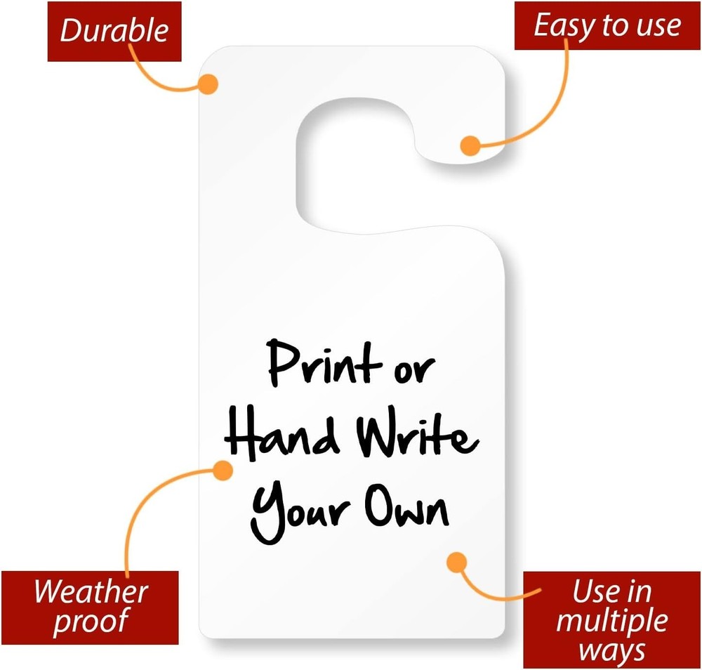 15 mil Plastic Parking Permit Tags 25 Pack