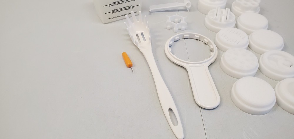 Popeil's Automatic Pasta Maker Machine Model P400 Dies Accessory Lot Replacement