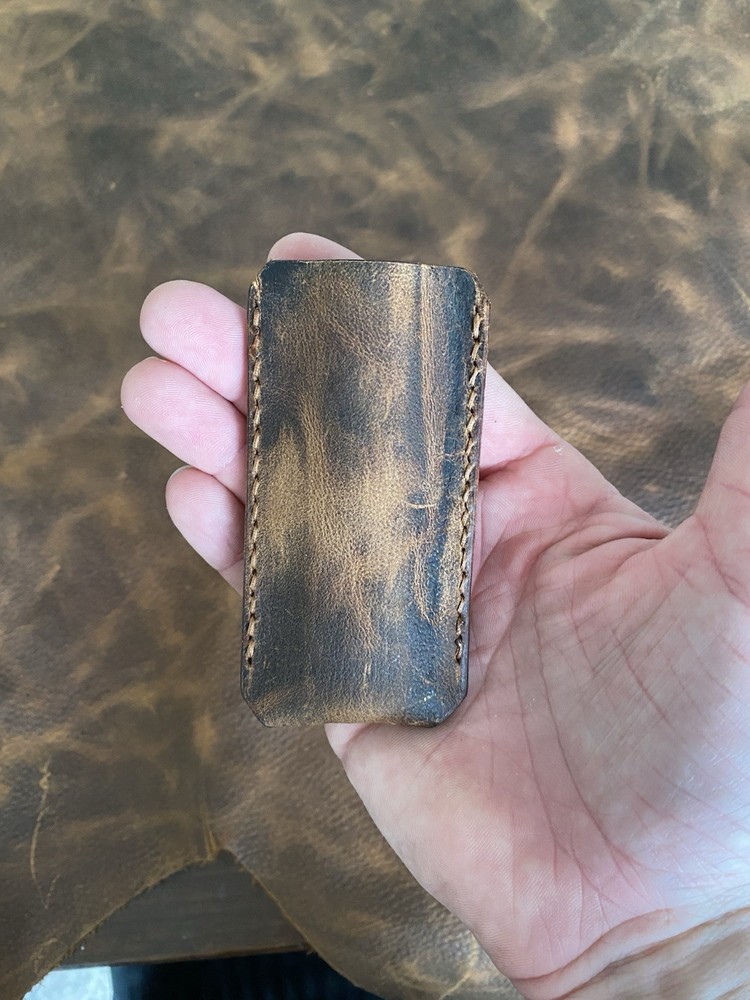 Jack Wolf Gateway Barlow-Abalone Handle w/ Handmade Custom Leather Sheath!