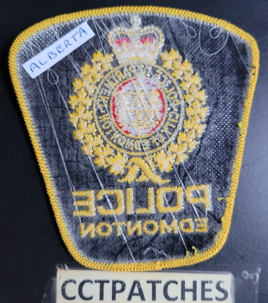 EDMONTON, CANADA POLICE YELLOW SHOULDER PATCH