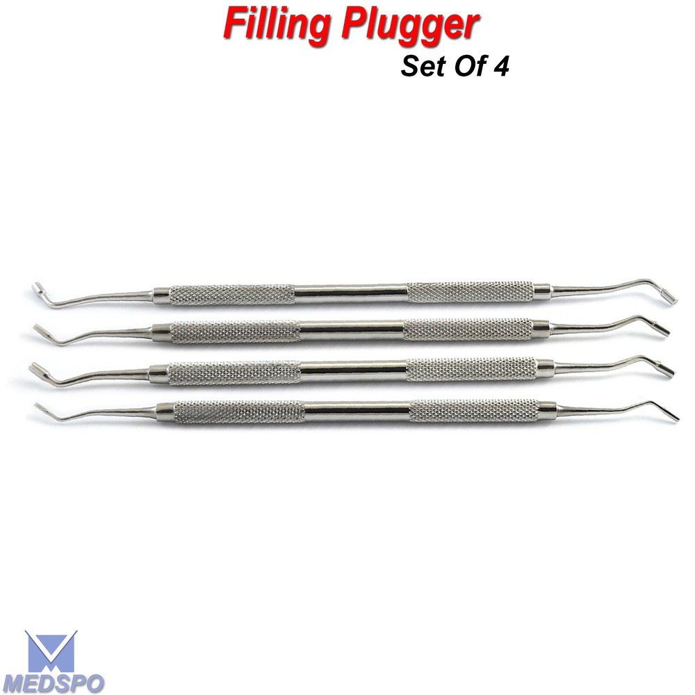 Dentists Filling Plugger Composite Flat Plastic Restorative Cavities Instruments
