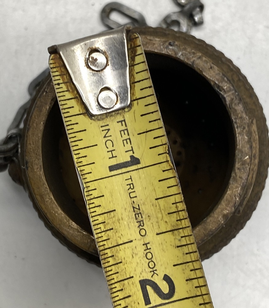 VINTAGE BRASS FIRE HOSE NOZZLE END