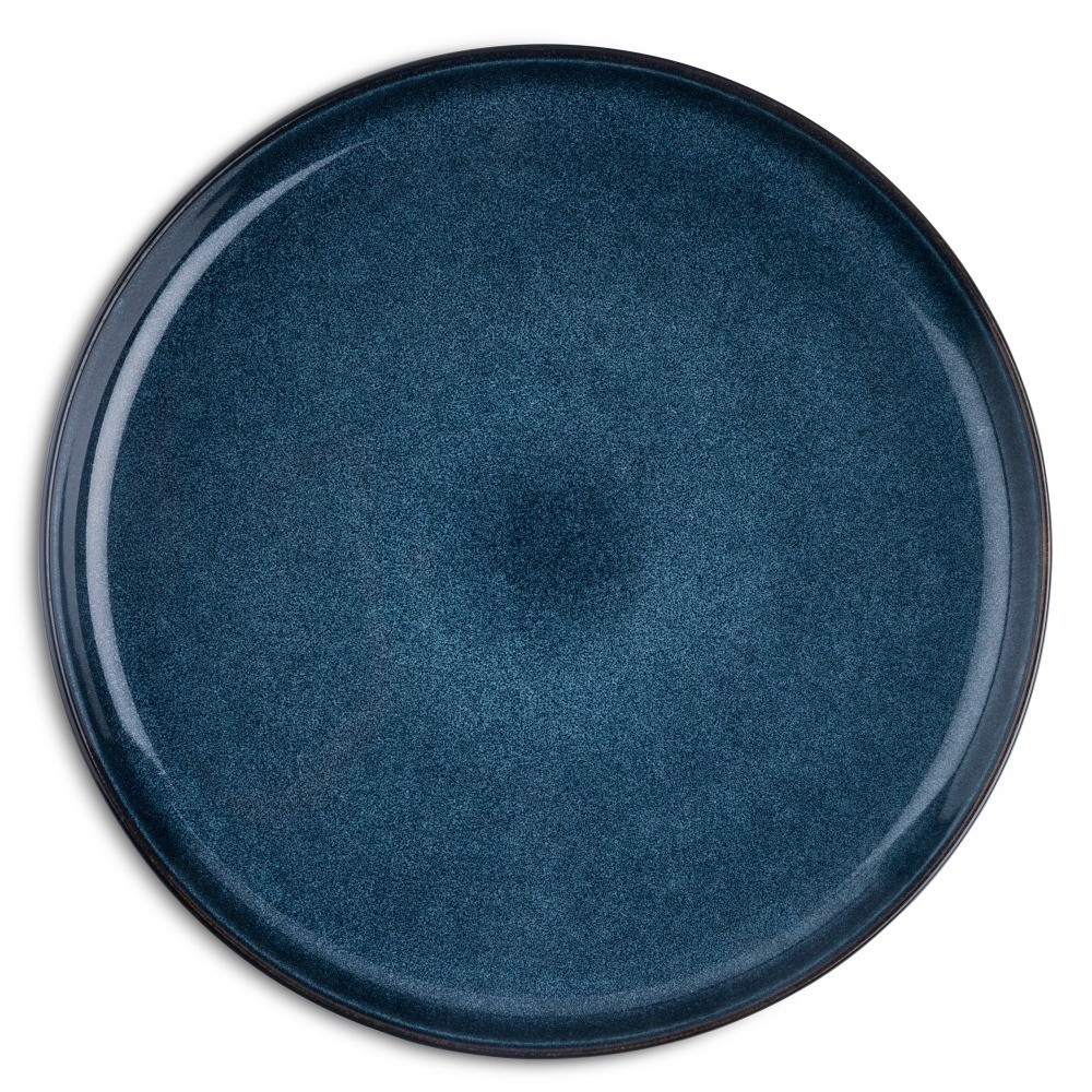 Vintage Ceramic Dinner Plate Atlantic Blue Ocean Themed Dining Dish