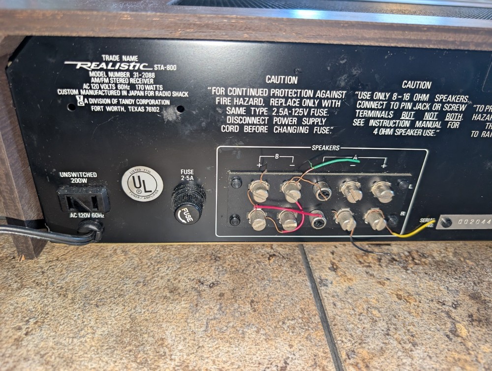 Vintage Realistic STA-800