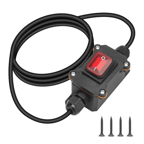 12V Inline Cord Switch,  20A DC Inline Switch 4Pin 2 Position On/Off Toggle