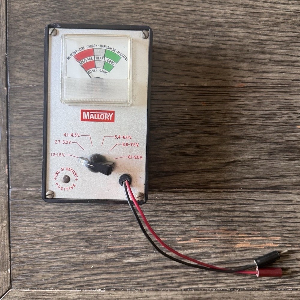 Vintage Mallory Battery Tester – Tested & Working