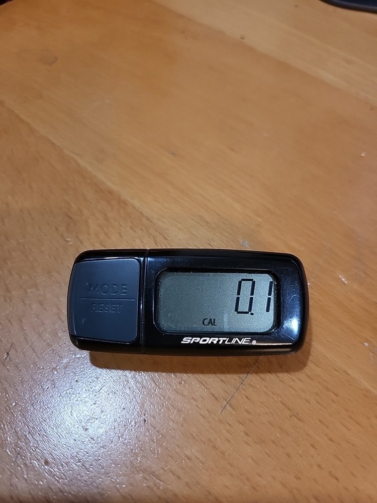 Sportline SB1062BK Triple Function Calorie Counting Black Pedometer