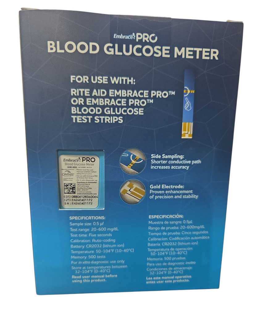 Embrace Pro Blood Glucose Meter