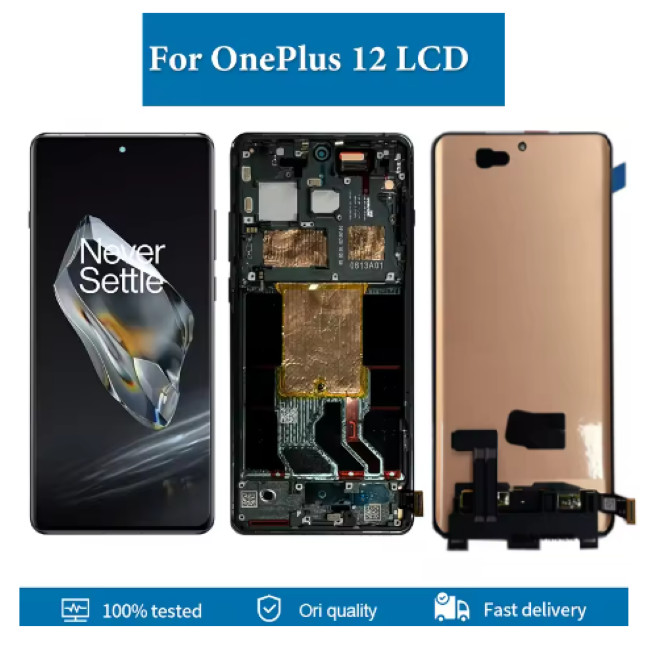 For OnePlus 12 Original Display LCD Screen Touch Digitizer Replacement + Frame