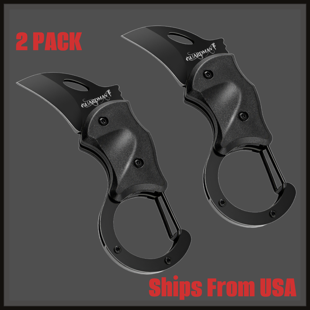 Pocket Knife Folding Box Cutter Survival Mini Sharp Blade 2 Pack Eagle Claw