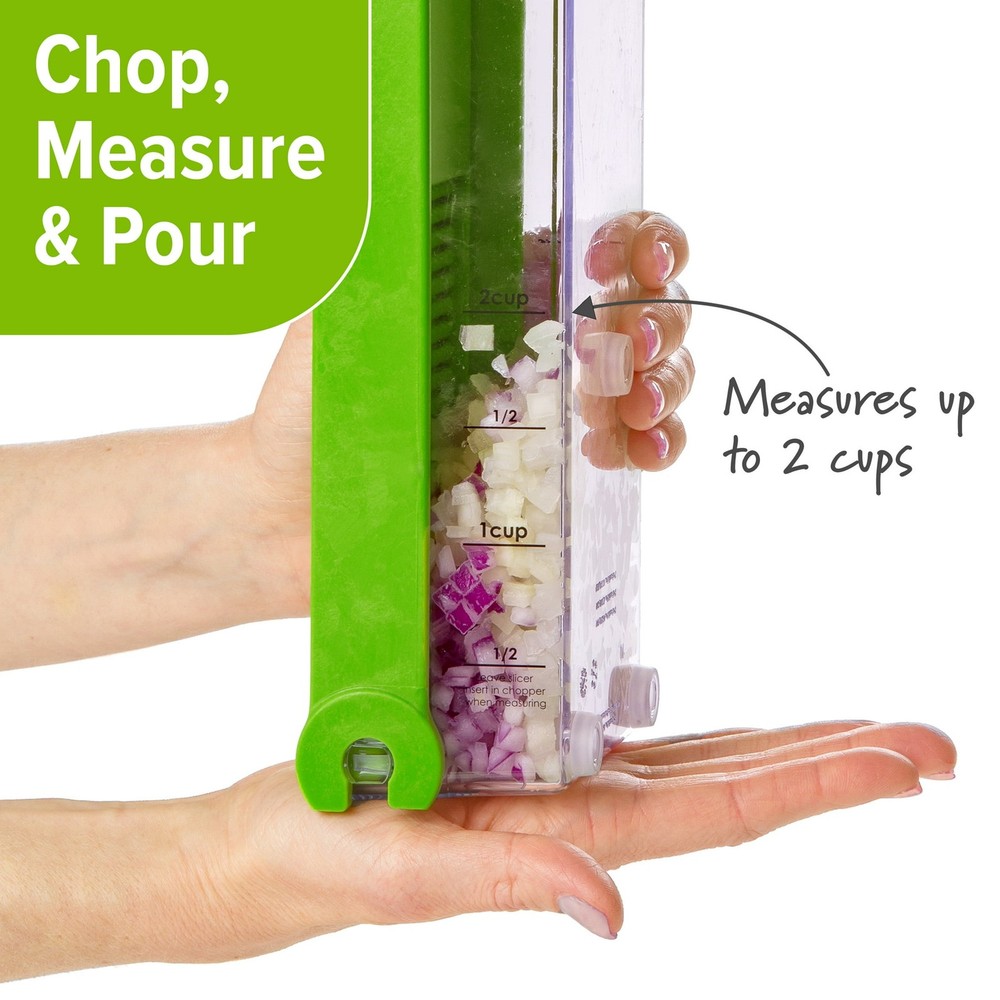 PrepSolutions Onion Chopper and Dicer - Vegetable Cutter with 2 Cup Container