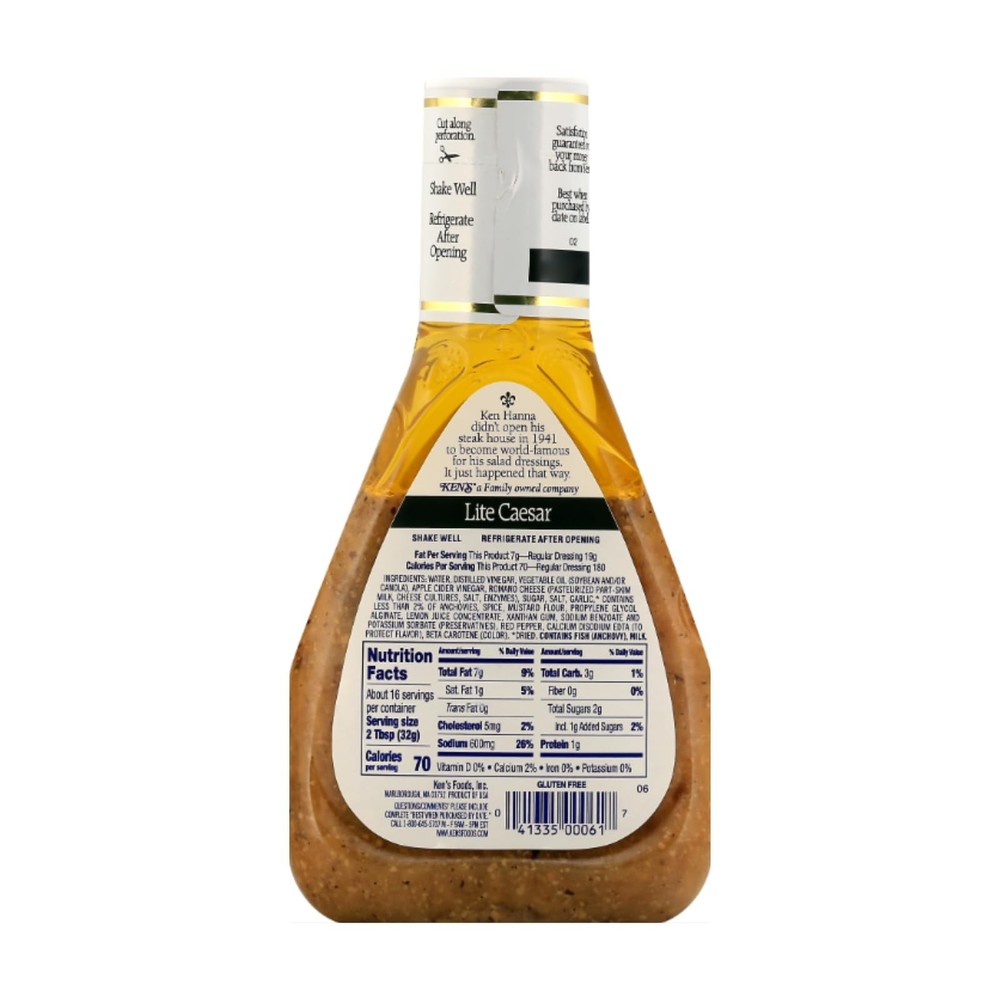 Ken's Lite Caesar Dressing-16 OZ