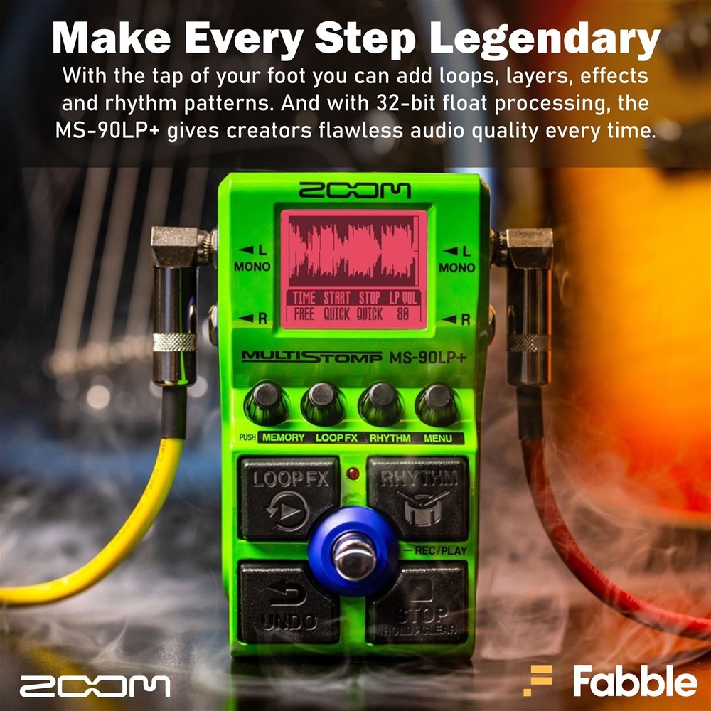 Zoom MS-90LP+ MultiStomp Looper Pedal Bundle