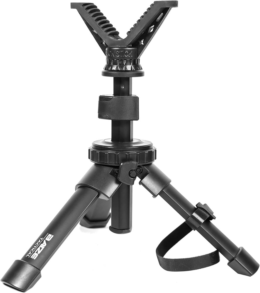 BZTAC Tactical Compact Rapid Shooting Rest - Adjustable Height Rifle Tripod with