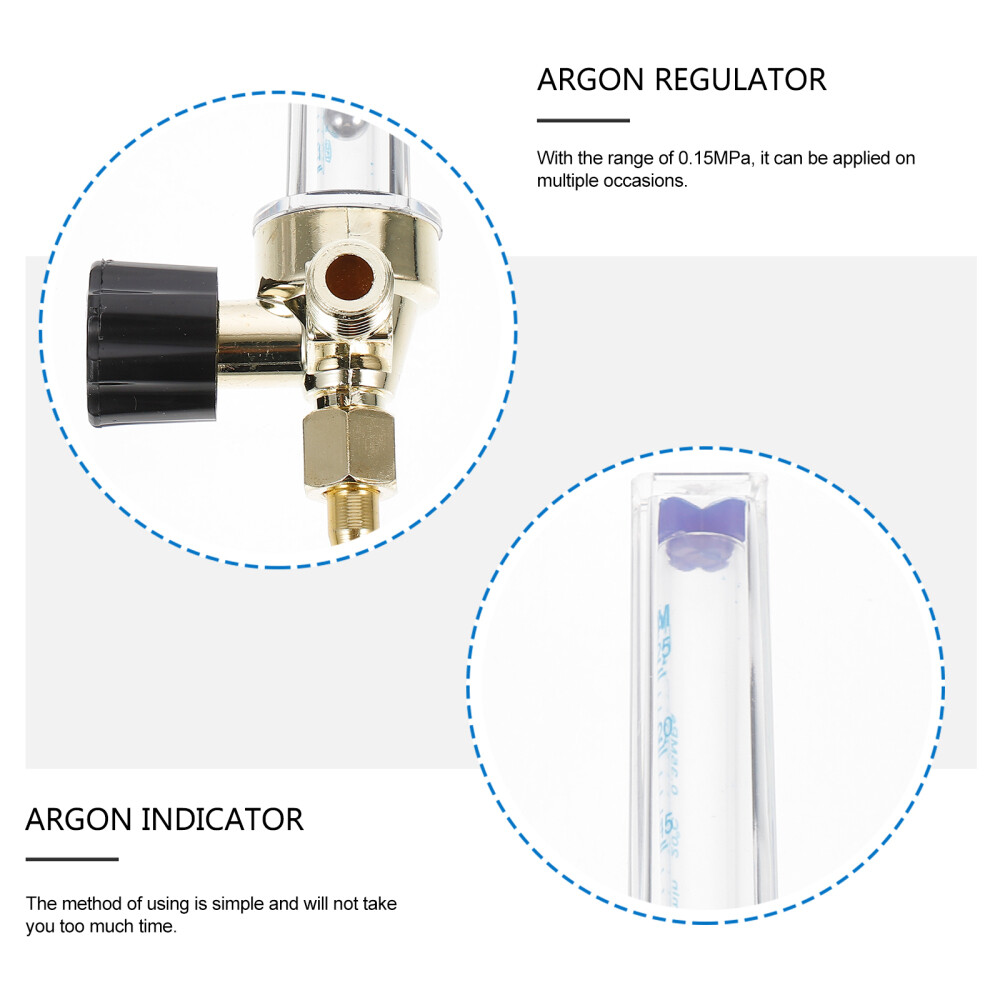 Cfm Argon Gas Flowmeter Regulator Gauge Pressure Electronics Industry