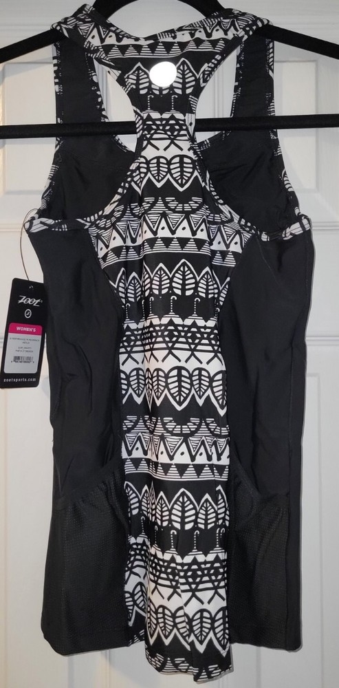 ZOOT - Women's Performance Tri Racerback - Surf Graffiti - MEDIUM