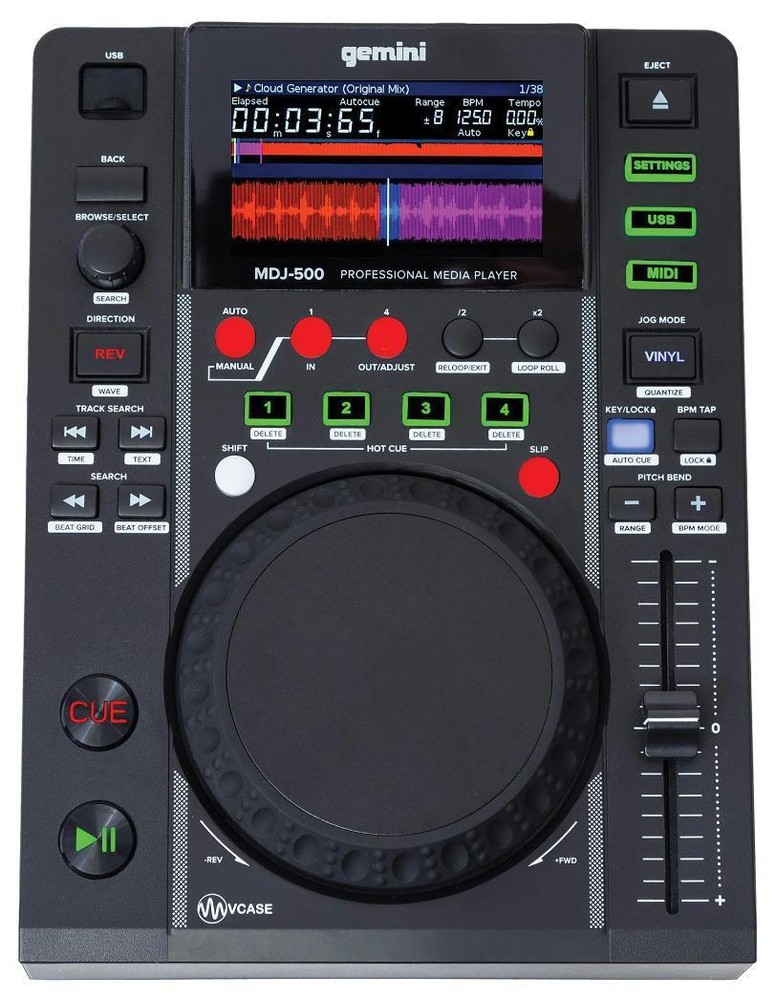 Professional Media Player With USB, 10.2cm Screen - MDJ-500