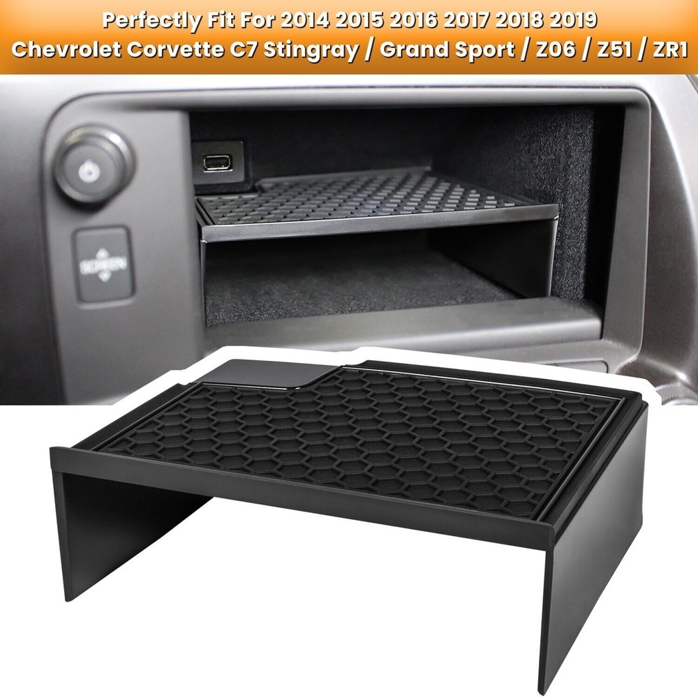 Dashboard Storage box Compartment Tray fit for Corvette C7 Stingray 2014-2019