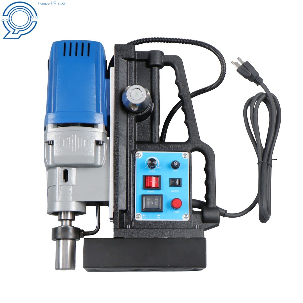 Stepless Speed & Reversible Direction MD50 Magnetic Drill Press w/ 11 Drill Bits
