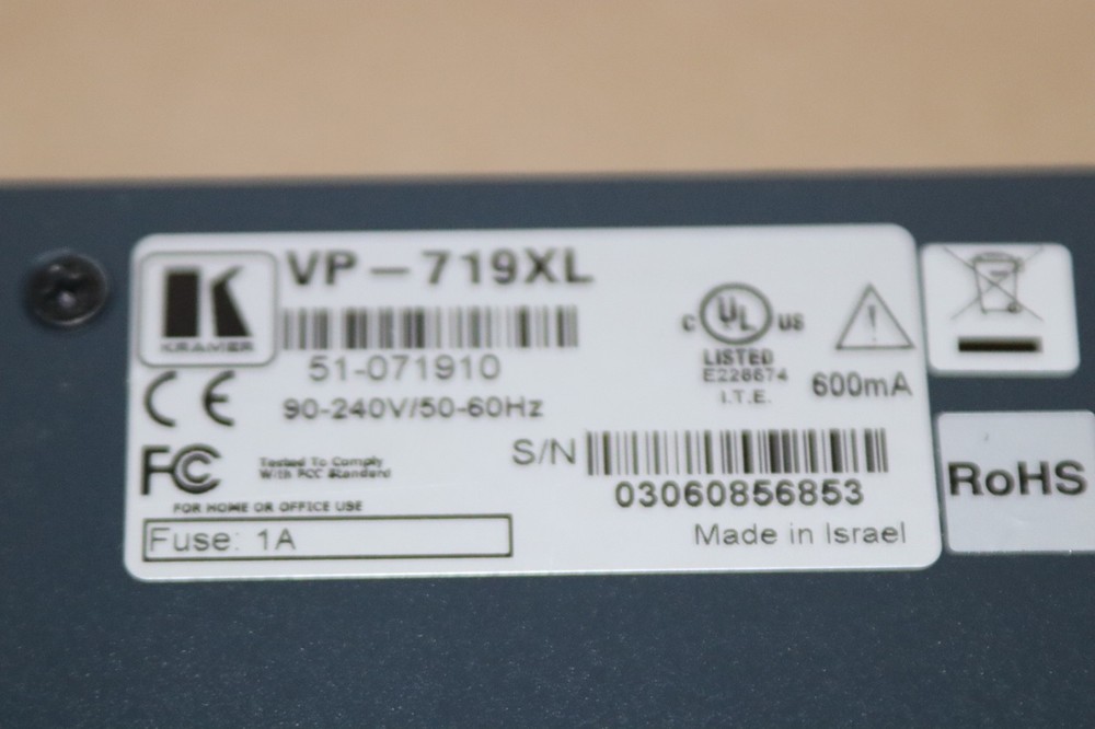 Kramer VP-719xl Presentation Switcher/Scaler
