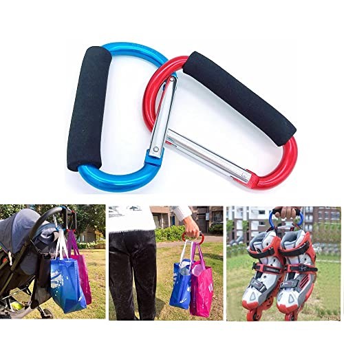 2 Pack Large Aluminum Stroller Hooks