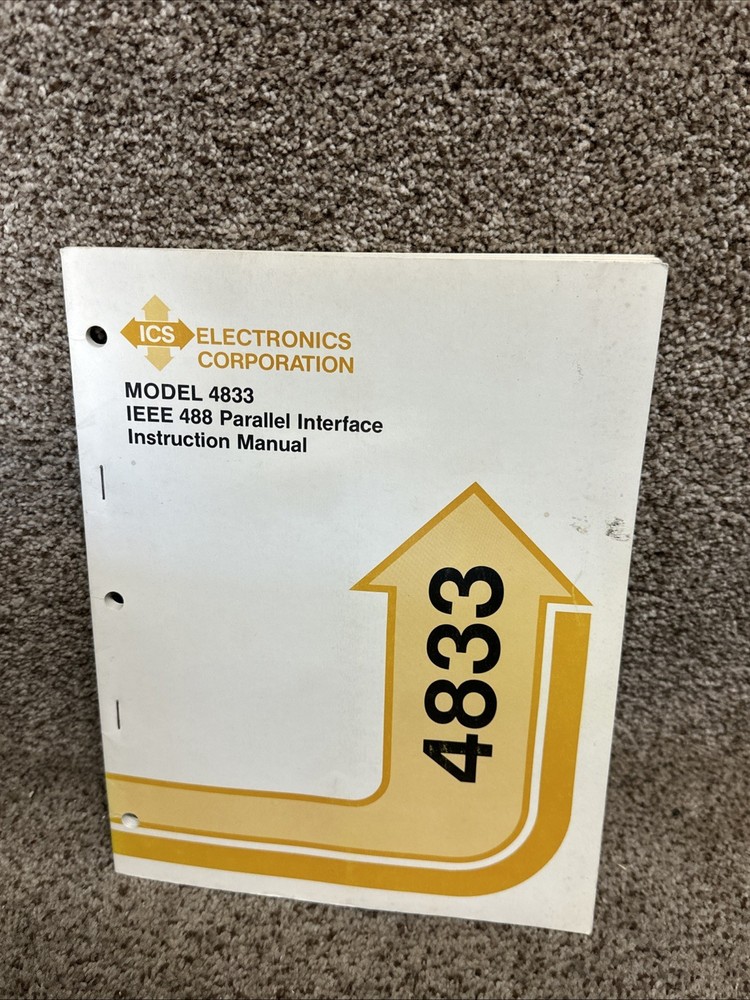 ICS Electronics 4833 Instruction Manual