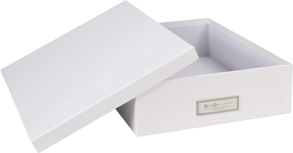 Bigso Oskar Fiberboard Label Frame Document Letter Box | Grey