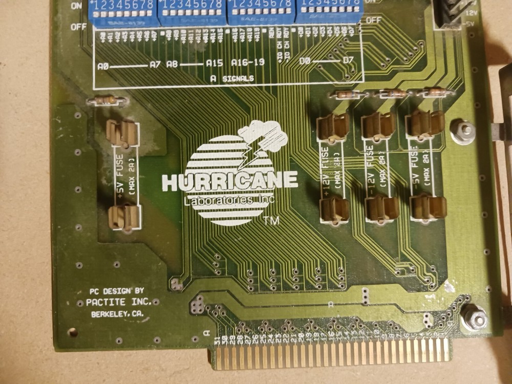 Hurricane Laboratories PC Supervisor Card for New IBM PC Hardware