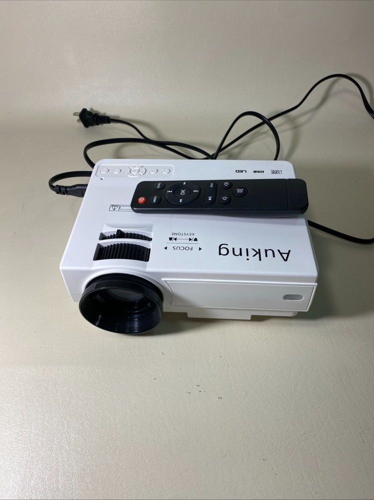 Auking Mini Portable Projector With Remote Works Great!