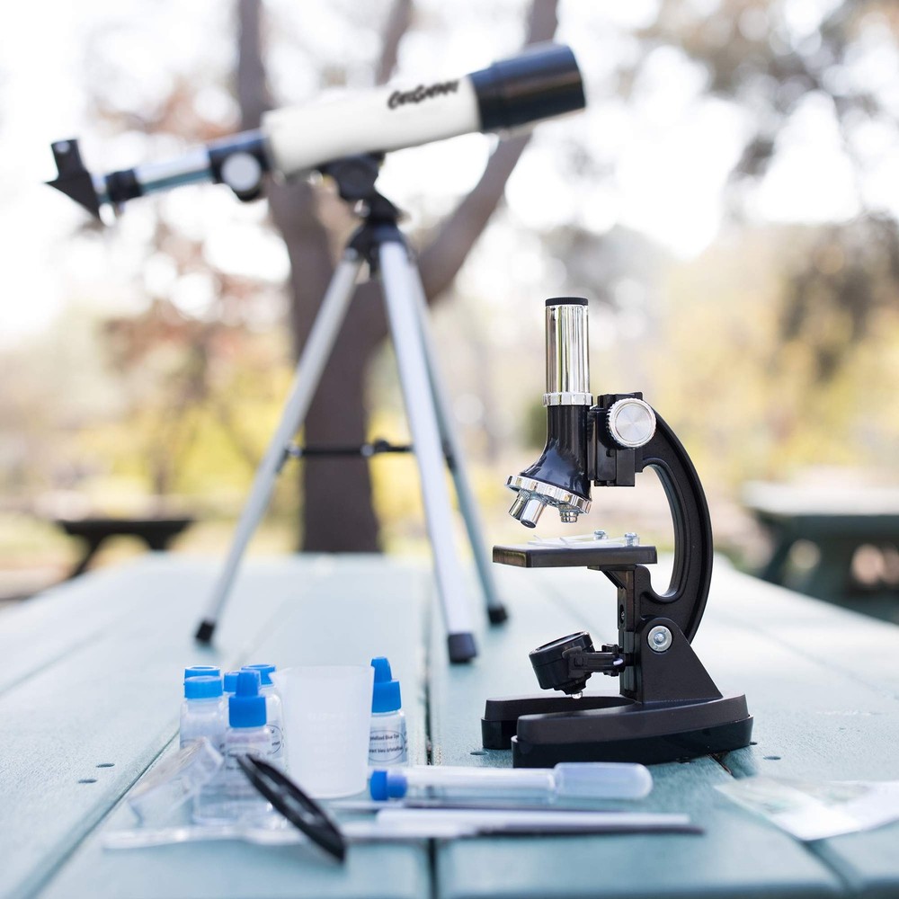 Educational Insights GeoSafari Telescope & Microscope Set - Science Kit with Ref