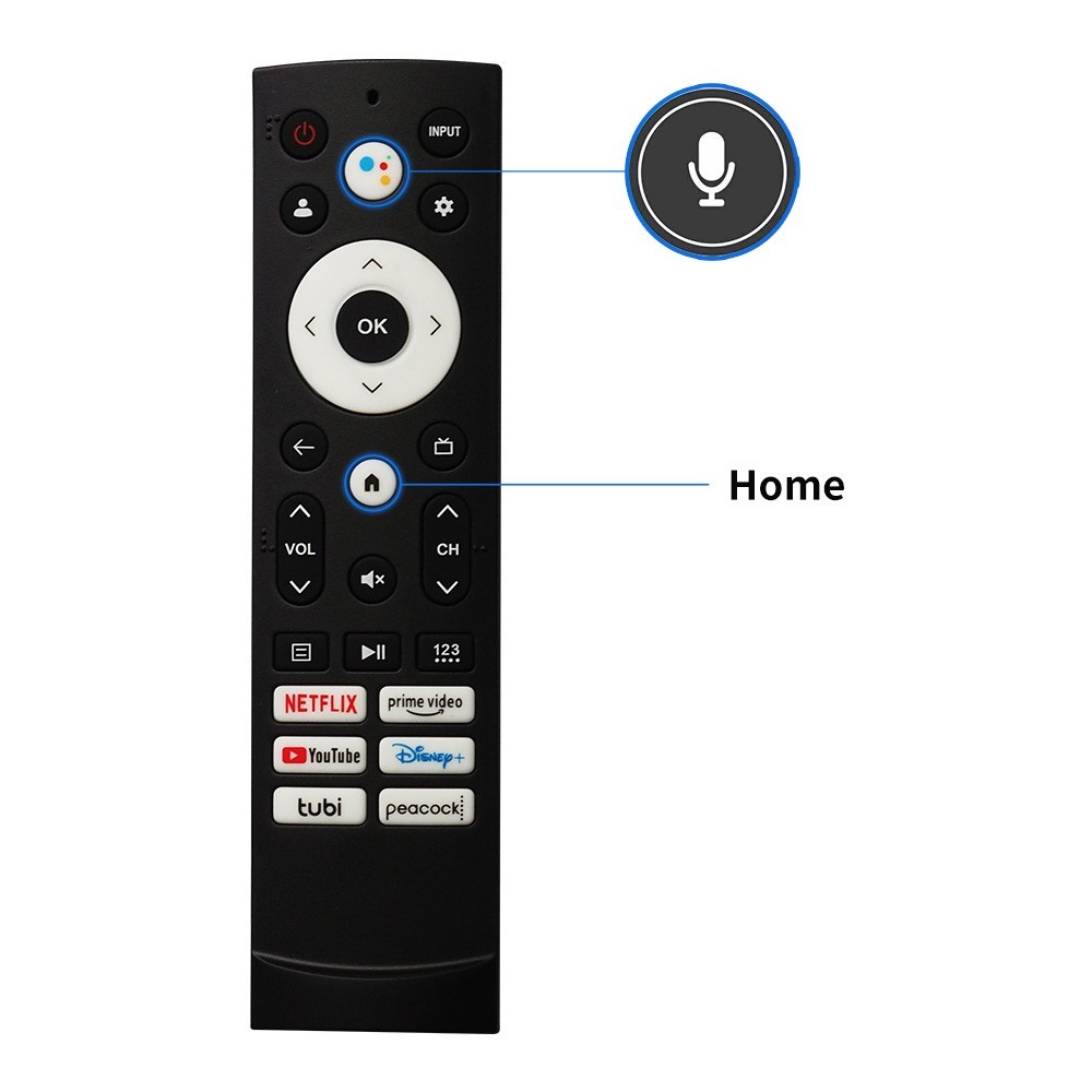 ERF3M90H Bluetooth Voice Remote For Hisense Google TV 50 55 65 75U6H,43 50 55A6H