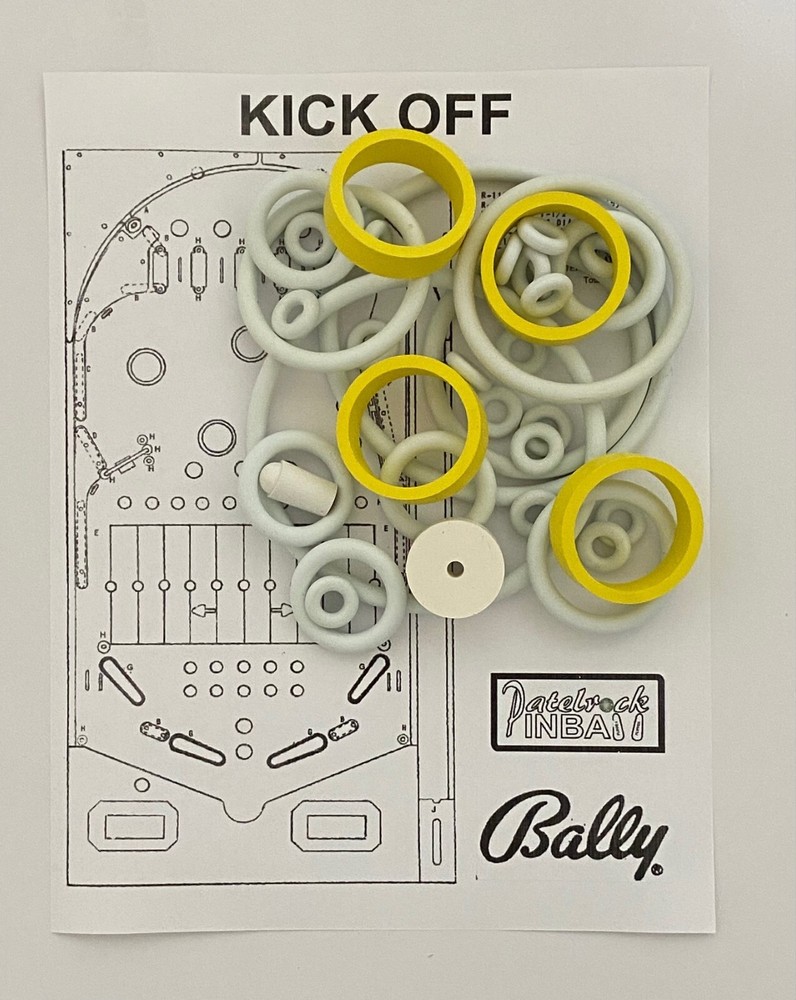 1977 Bally Kick Off Pinball Machine Rubber Ring Kit
