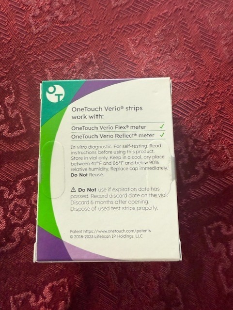 ONE TOUCH Verio Test Strips (100 Count) Exp. 9/30/2026 Sealed Mint Condition