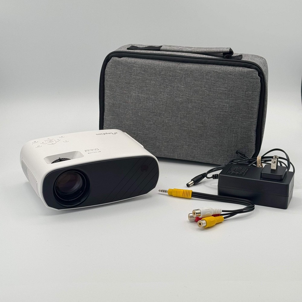 Elephas BL128 Portable Projector 1080P Full HD White with Case