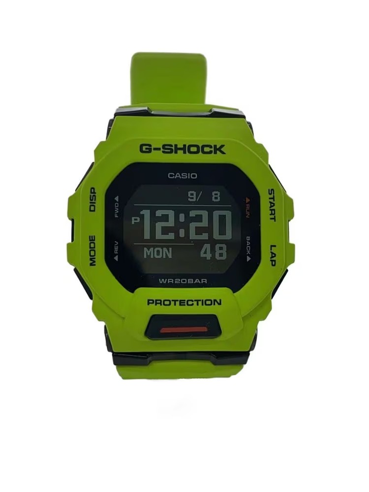 CASIO Quartz Watch G SHOCK Digital Rubber BLK GRN