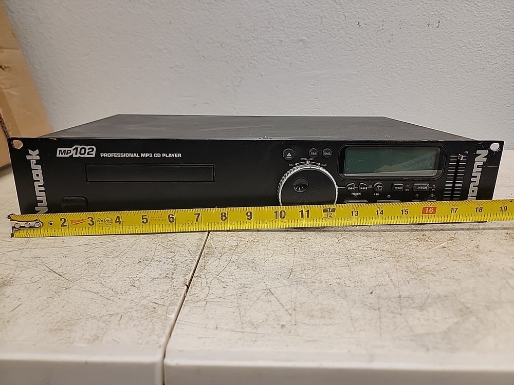 NUMARK MP102 Professional MP3 CD Player Rack Mount