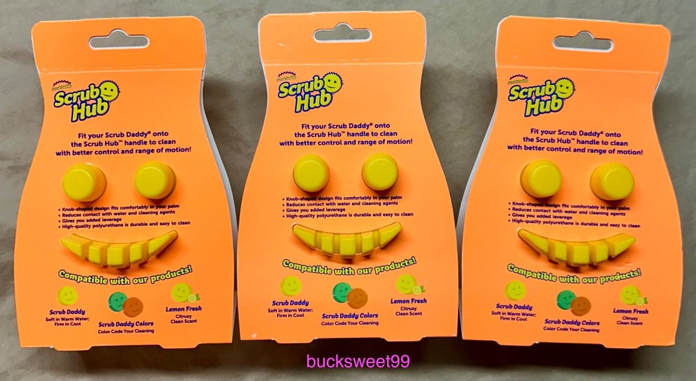 ScrubDaddy Scrub Hub for Your Smile Face Sponge - 3-PACK