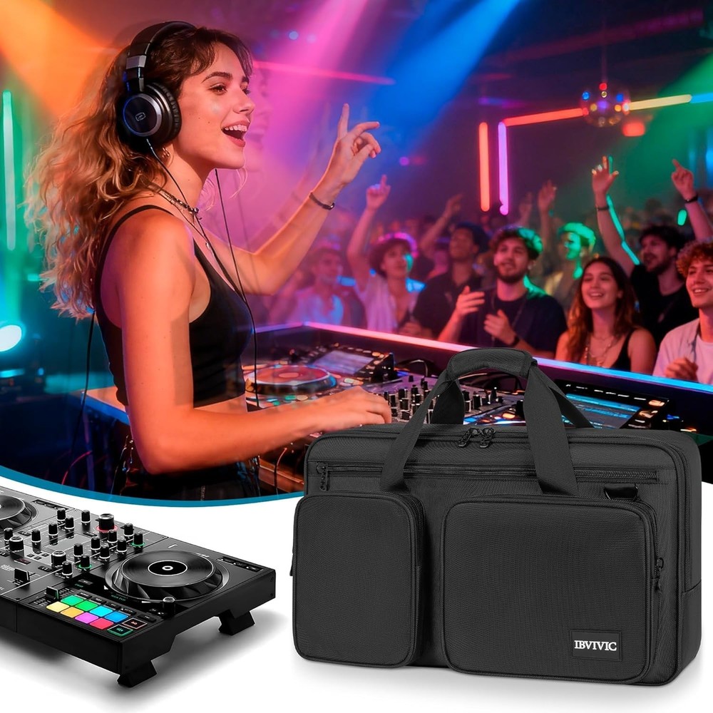 Durable Waterproof DJ Controller Bag with Adjustable Shoulder Strap - 22.8" W