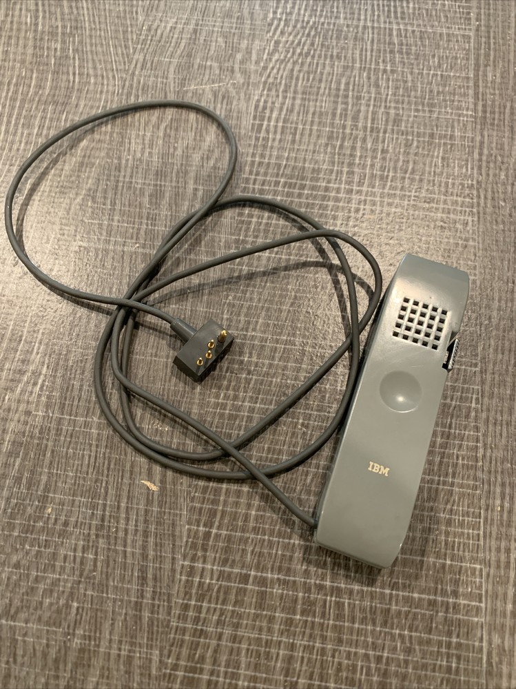 Vintage IBM Wired Mic Dictator Hand Controller 4 pin Microphone
