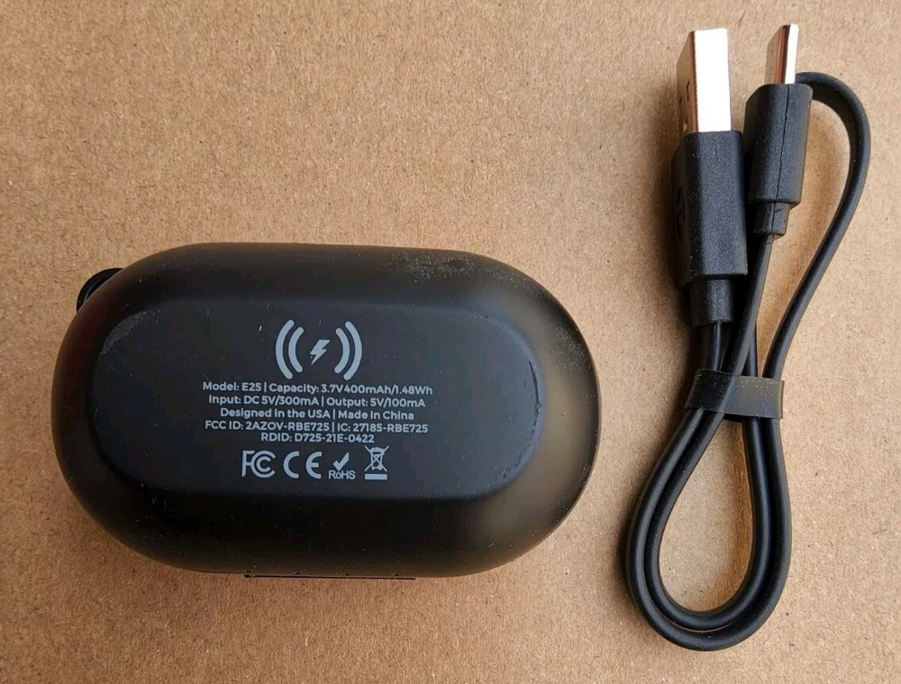 RAYCON E25 THE EVERYDAY EARBUDS CHARGING CASE ONLY, BLACK