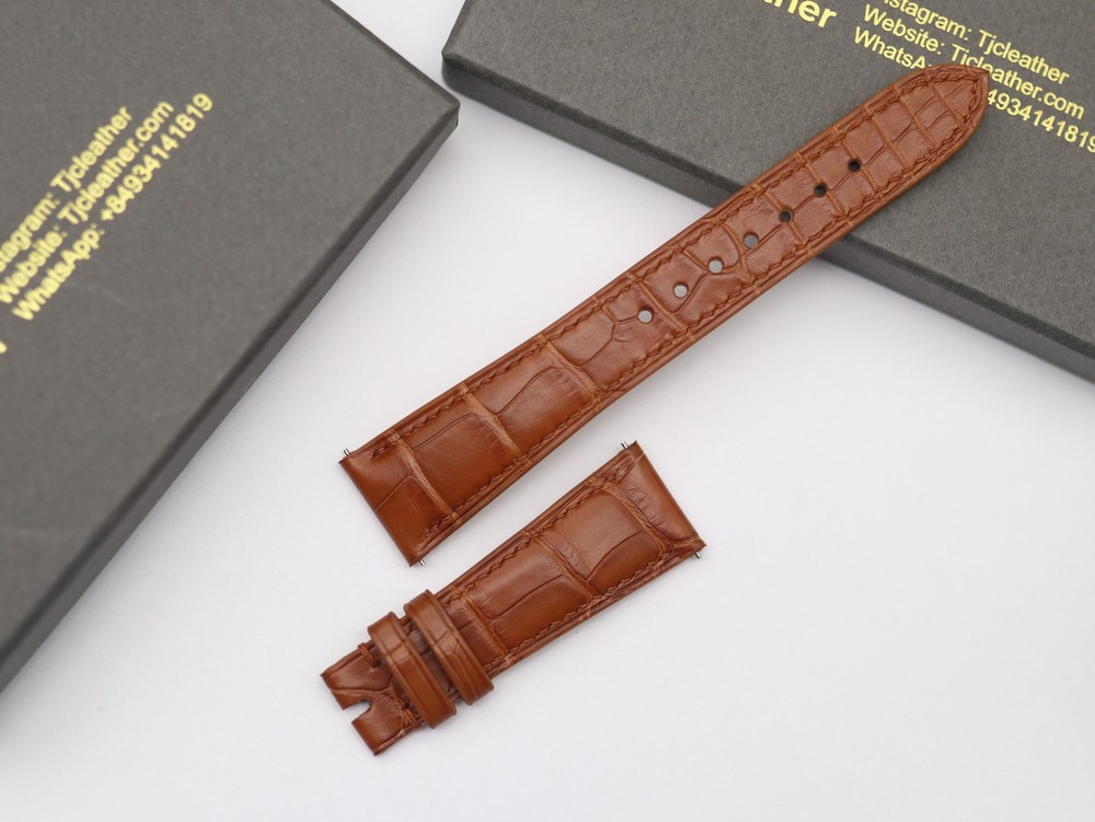 Customize Alligator Watch Strap - Crocodile Watch Strap - Leather Watch Strap