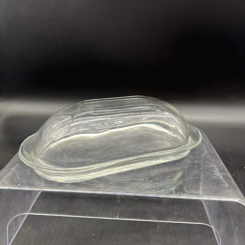 Clear Glass Butter Dish With Lid Single Stick