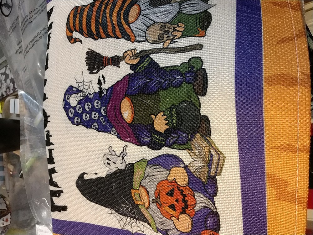 Halloween  Gnome Table Runner 13" X 72"  Mantel Home Decor