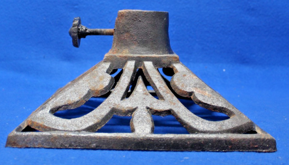 Cast Iron Flagpole Metal Base 9" square