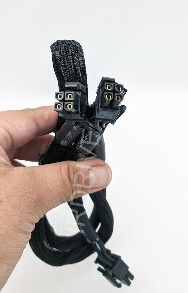 Fully Modular Sleeved 4+4pin CPU Cable Set for PowerSpec® PSX850GFM PSU