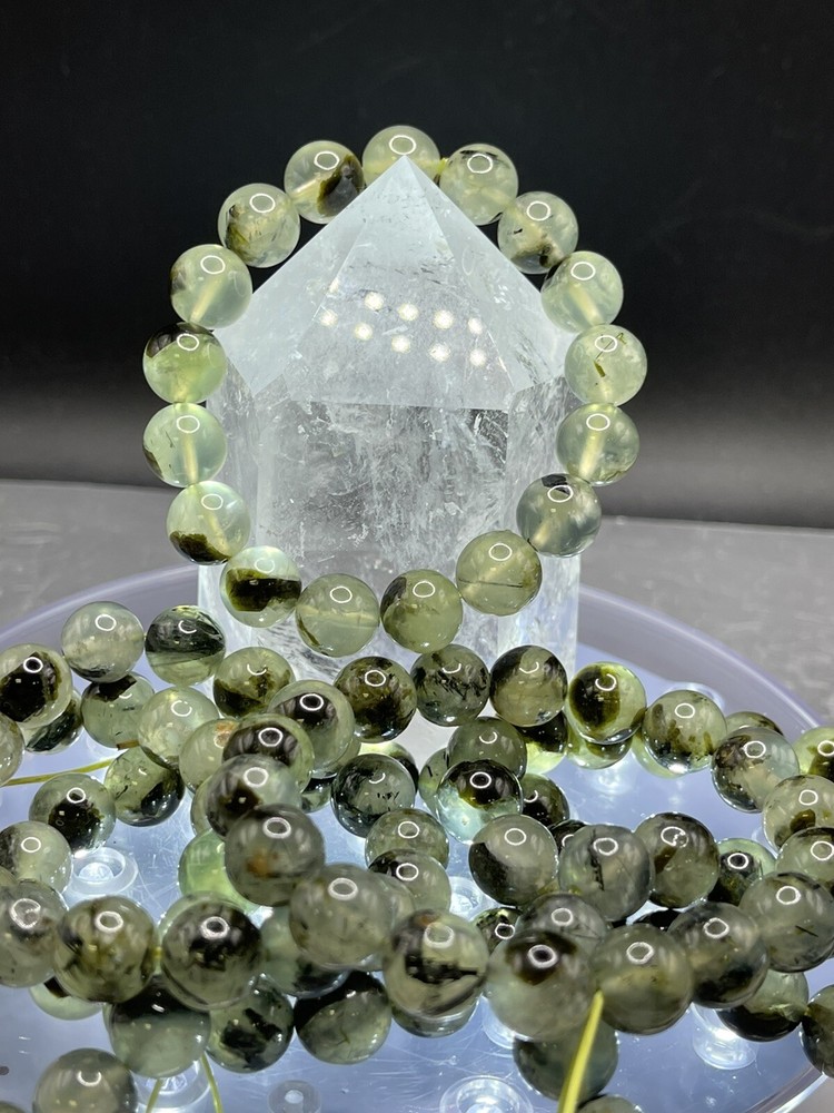 natural prehnite bracelet