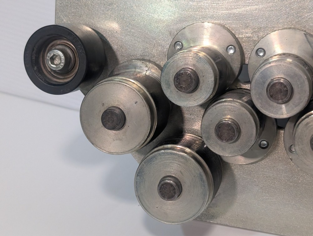 Endplate, 9-roller assembly, Streamfeeder SureFeed Bell Howell Pitney Bowes Bowe
